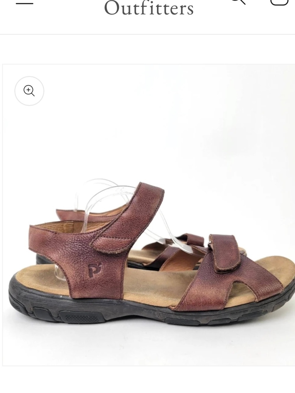 Propet Fishermen Tan Leather Upper Sandal (Size USA 15)